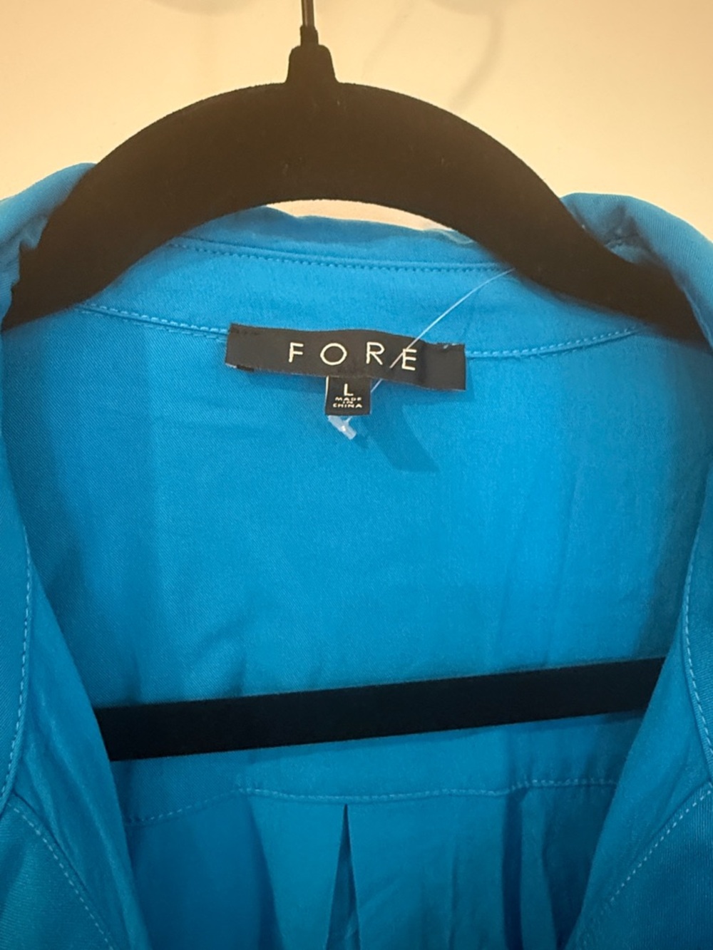 FORE Blue Wrap-Style Long Sleeve Dress - Picture 2 of 5